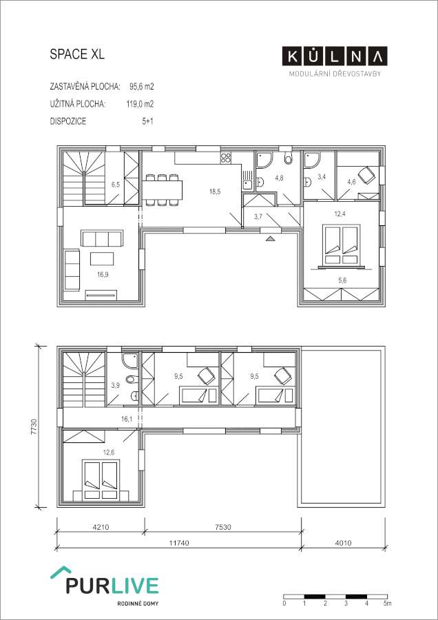 KŮLNA Space XL 124 pudorys 900